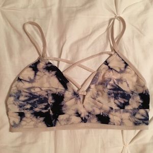 Pac Sun criss cross tie-dye bralette - XS